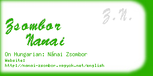 zsombor nanai business card
