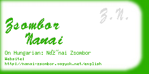 zsombor nanai business card